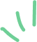 Three curved, parallel green lines on a white background.
