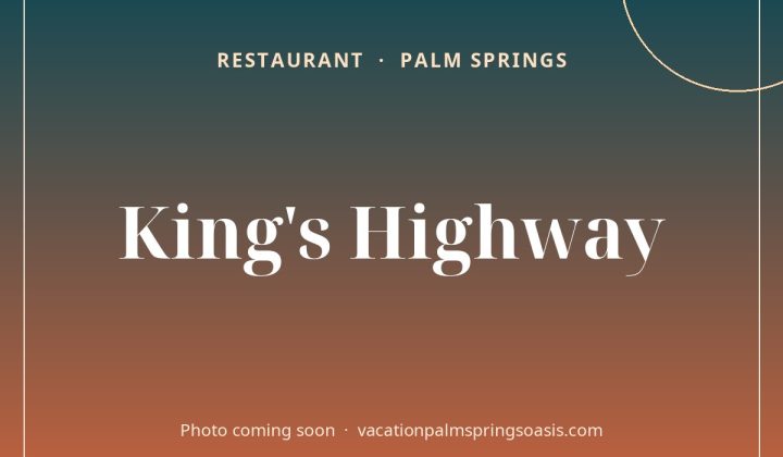 King’s Highway (photo coming soon)
