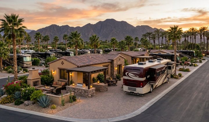 Desert Shores Motorcoach Resort in Indio, California