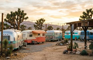 Hicksville Trailer Palace in Joshua Tree, California