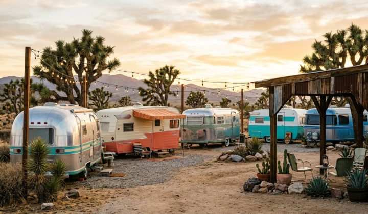 Hicksville Trailer Palace in Joshua Tree, California
