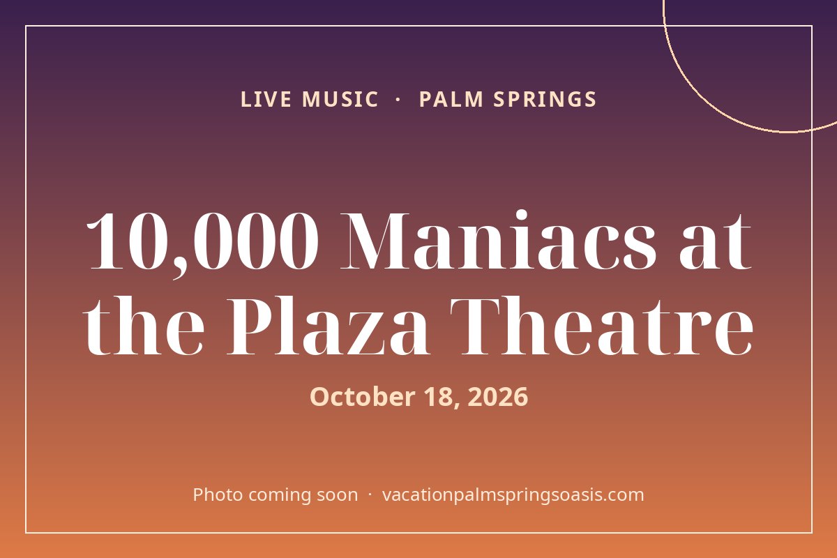 10,000 Maniacs at the Plaza Theatre