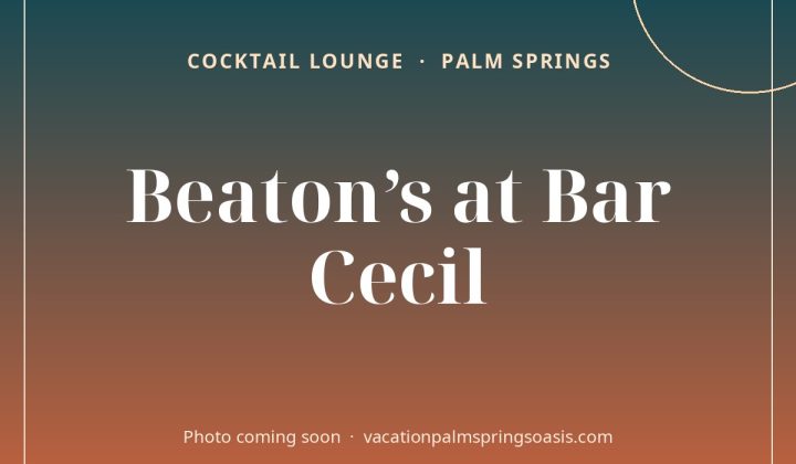 Beaton’s at Bar Cecil - photo coming soon