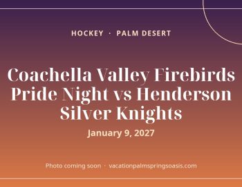 Coachella Valley Firebirds Pride Night vs Henderson Silver Knights
