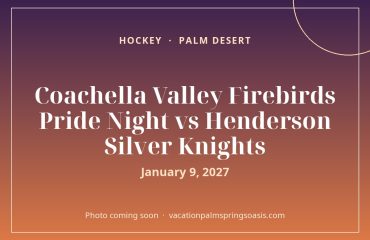 Coachella Valley Firebirds Pride Night vs Henderson Silver Knights