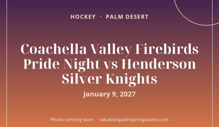 Coachella Valley Firebirds Pride Night vs Henderson Silver Knights - photo coming soon