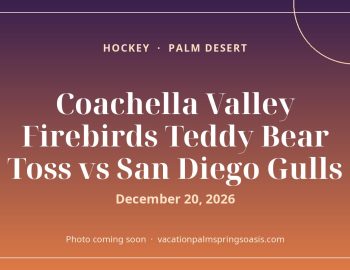 Coachella Valley Firebirds Teddy Bear Toss vs San Diego Gulls