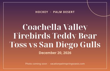 Coachella Valley Firebirds Teddy Bear Toss vs San Diego Gulls