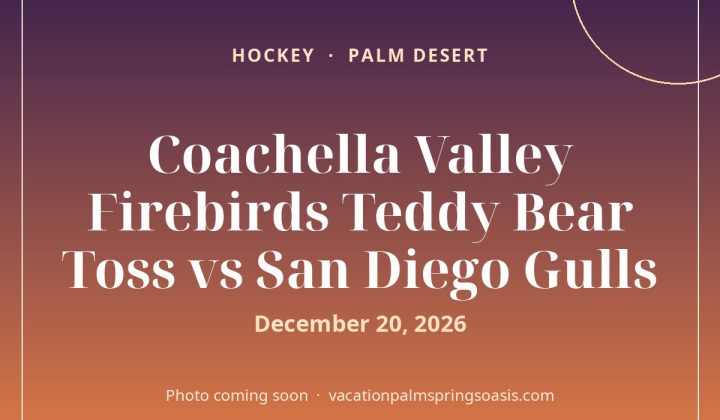 Coachella Valley Firebirds Teddy Bear Toss vs San Diego Gulls - photo coming soon