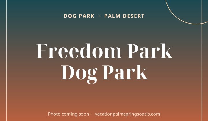 Freedom Park Dog Park (photo coming soon)