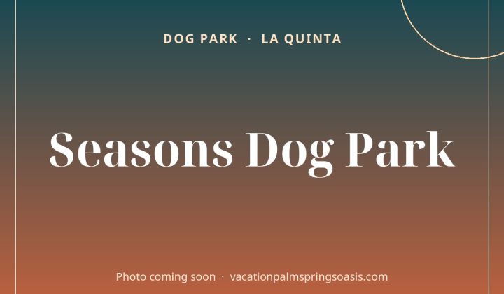 Seasons Dog Park (photo coming soon)
